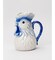 Ceramic Dutch Blue Rooster Pitcher/Vase, Farmhouse Kitchen Decor, Gift for Her, Gift for Mom